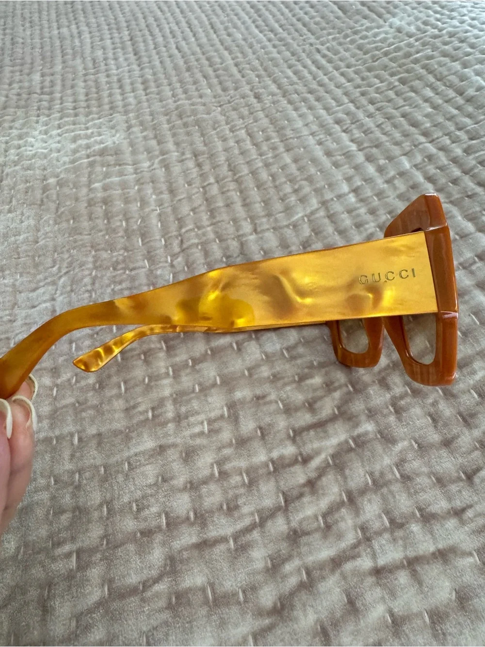 Gucci Amber Square Frame Sunglasses NWOT